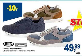 Lederen Herensneakers