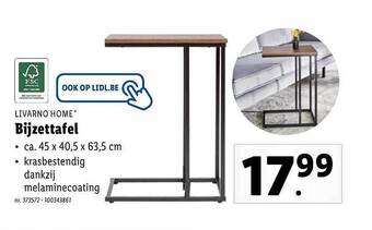 Lidl Bijzettafel aanbieding