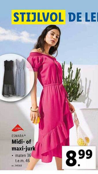 Midi Of Maxi Jurk