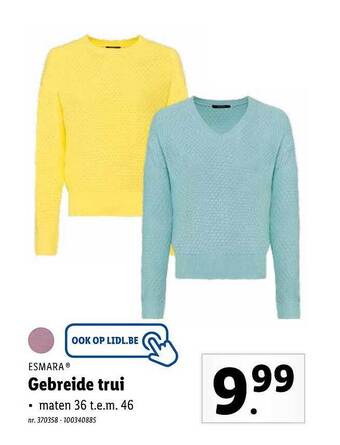 Lidl Gebreide Trui aanbieding