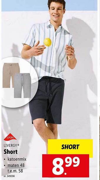 Lidl Short aanbieding