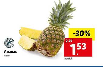 Lidl Ananas aanbieding