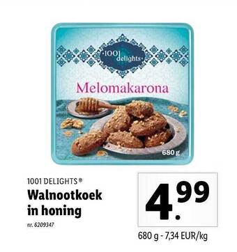 Lidl Walnootkoek In Honing aanbieding