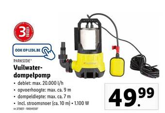 Lidl Vuilwater Dompelpomp aanbieding