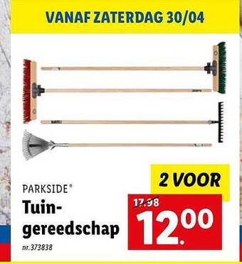 Lidl Tuingereedschap aanbieding