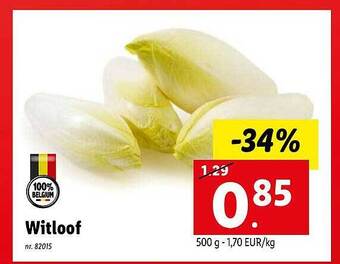 Lidl Witloof aanbieding
