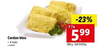 Lidl Cordon Bleu aanbieding