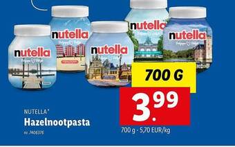 Lidl Hazelnootpasta aanbieding