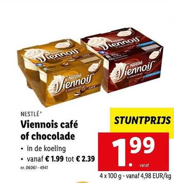Lidl Viennois Café Of Chocolade aanbieding