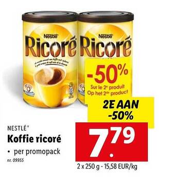 Lidl Koffie Ricoré aanbieding