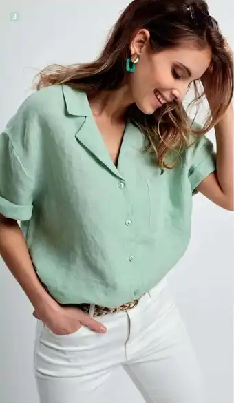 Bel en Bo Linnen blouse (zonder mouw) aanbieding
