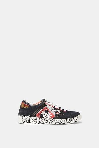 Desigual Denim sneakers met Mickey Mouse - BLACK - 39 aanbieding
