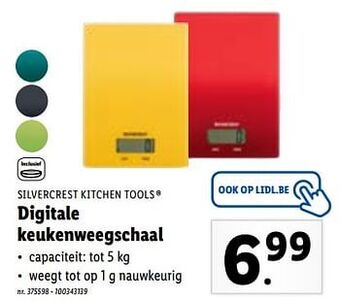 Digitale keukenweegschaal