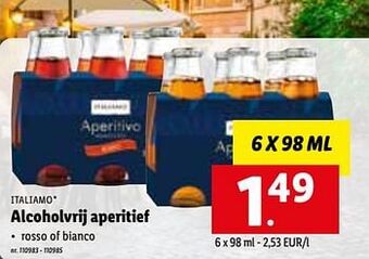 Lidl Alcoholvrij aperitief aanbieding