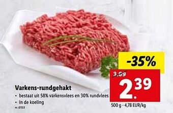 Varkens-rundgehakt