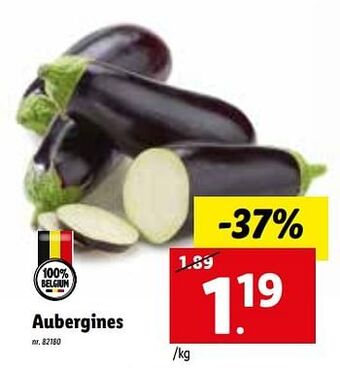 Lidl Aubergines aanbieding