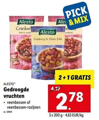 Lidl Gedroogde vruchten aanbieding