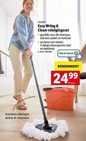 Lidl Easy wring + clean-reinigingsset aanbieding