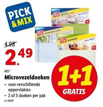 Lidl Microvezeldoeken aanbieding