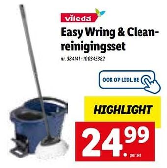 Lidl Easy wring + cleanreinigingsset aanbieding