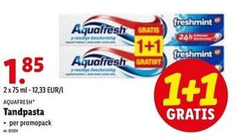 Lidl Tandpasta aanbieding