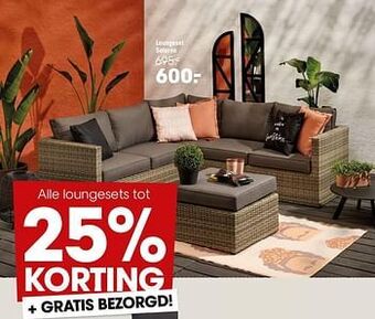 Kwantum Loungeset salerno aanbieding