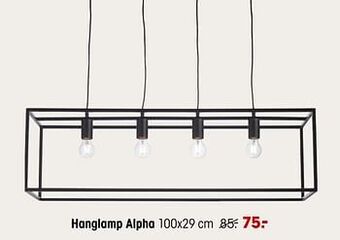 Kwantum Hanglamp alpha aanbieding