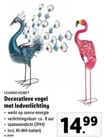 Lidl Decoratieve vogel met ledverlichting aanbieding