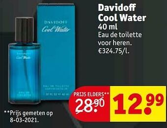Kruidvat Davidoff cool water edt aanbieding