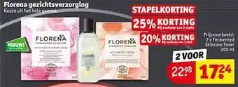 Kruidvat Florena fermented skincare toner aanbieding