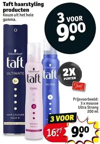 Kruidvat Mousse ultra strong aanbieding