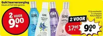 Kruidvat Guhl shampoo nature repair aanbieding