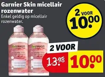 Kruidvat Garnier skin micellair rozenwater aanbieding