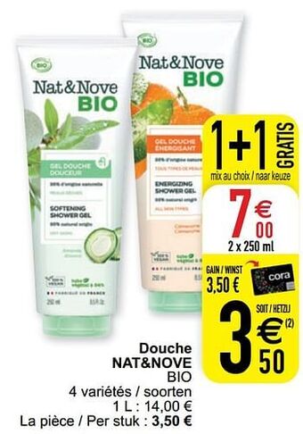 Cora Douche nat+nove bio aanbieding