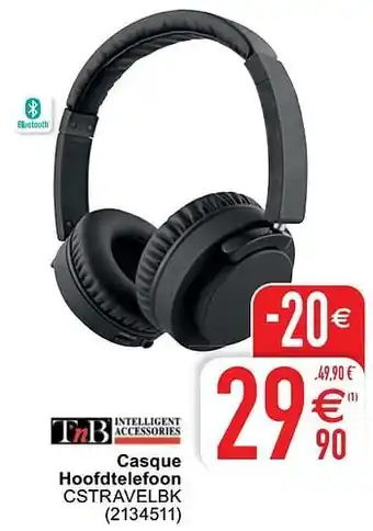 Cora Tnb casque hoofdtelefoon cstravelbk aanbieding