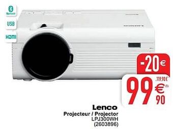 Cora Lenco projecteur - projector lpj300wh aanbieding