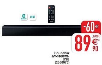 Samsung soundbar hw-t400-xn