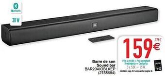 Cora Jbl barre de son sound bar bar20aioblkep aanbieding