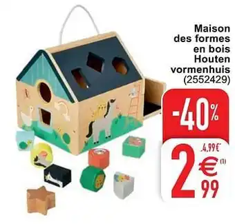 Cora Maison des formes en bois houten vormenhuis aanbieding