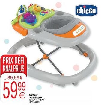 Cora Trotteur loopwagen walky talky aanbieding