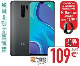 Cora Xiaomi smartphone redmi 9 aanbieding