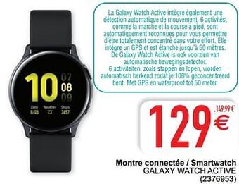 Cora Samsung montre connectée - smartwatch galaxy watch active aanbieding