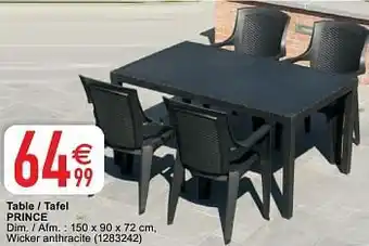 Cora Table - tafel prince aanbieding