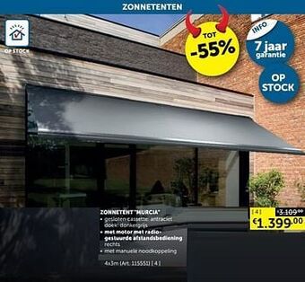 Zelfbouwmarkt Zonnetent murcia met motor met radiogestuurde afstandsbediening aanbieding