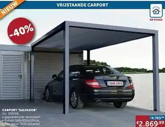 Vrijstaande carport salvador