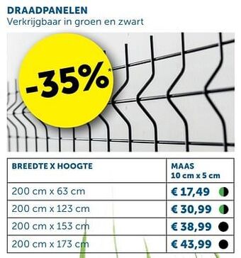 Zelfbouwmarkt Draadpanelen aanbieding