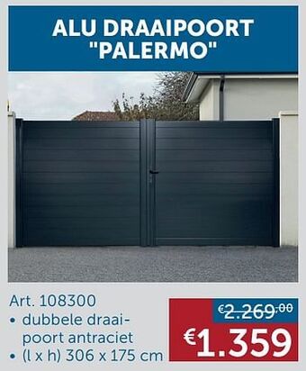 Alu draaipoort palermo