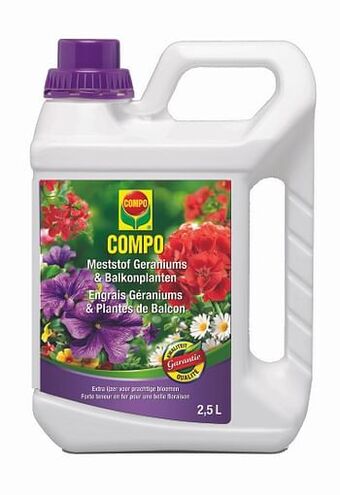 Brico Compo vloeibare meststof Geraniums & Balkonplanten 2,5L aanbieding