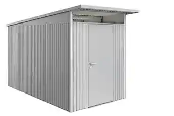 Brico Biohort tuinhuis AvantGarde A4 met enkele deur zilver 180x380cm aanbieding
