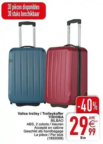 Cora Valise trolley - trolleykoffer todoba bilbao aanbieding